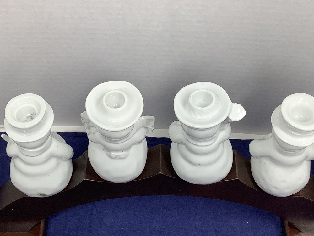 Lichterbogen Schneemanner Snowmen Candle Holder Designed by Wolfgang Stefan Pre