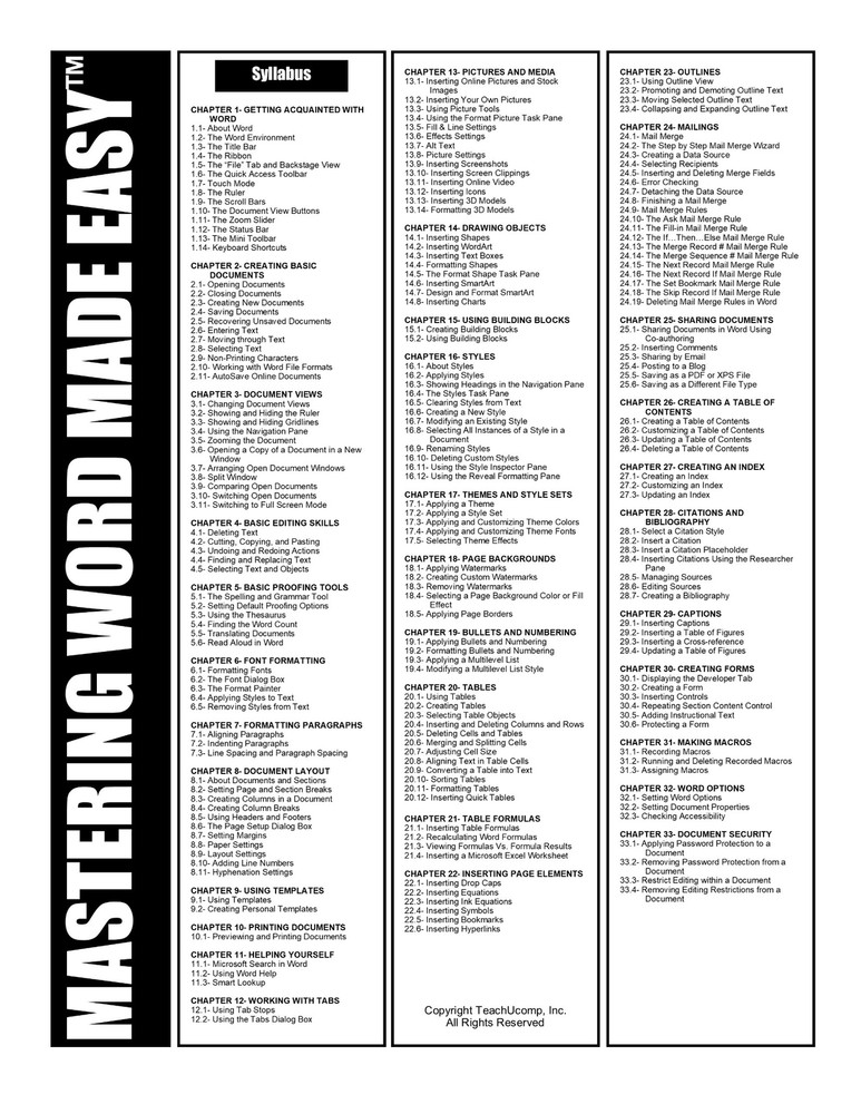 Learn WORD for Microsoft 365 Training Tutorial DVD-ROM Course 10 Hours