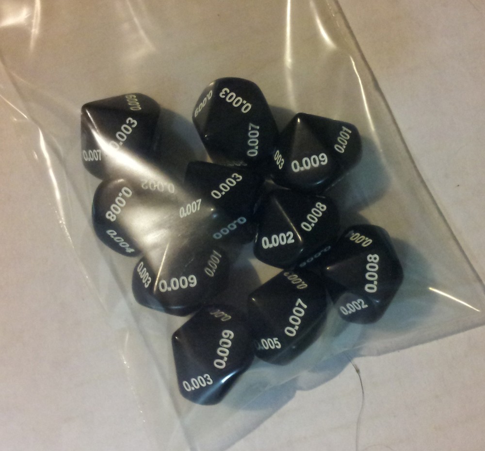 Decimals Dice for Math Teachers Classroom