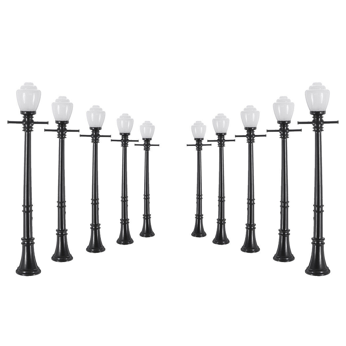 20pcs/Set LCX04 Model Railway Lamppost Lamps Mini LEDs Street Lights