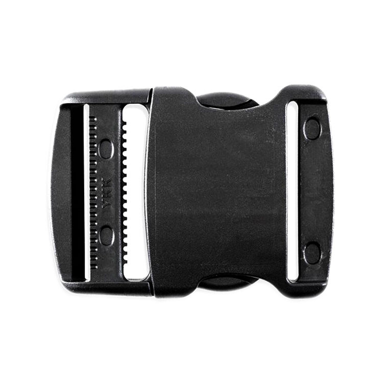 YKK Flat Side Release Plastic Buckles 1 1/2" or 2" - Black