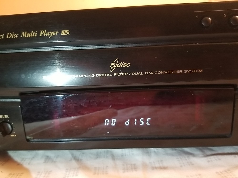 Vintage TEAC PD-D2400 Compact Disc Multi Player 5 Disc Player