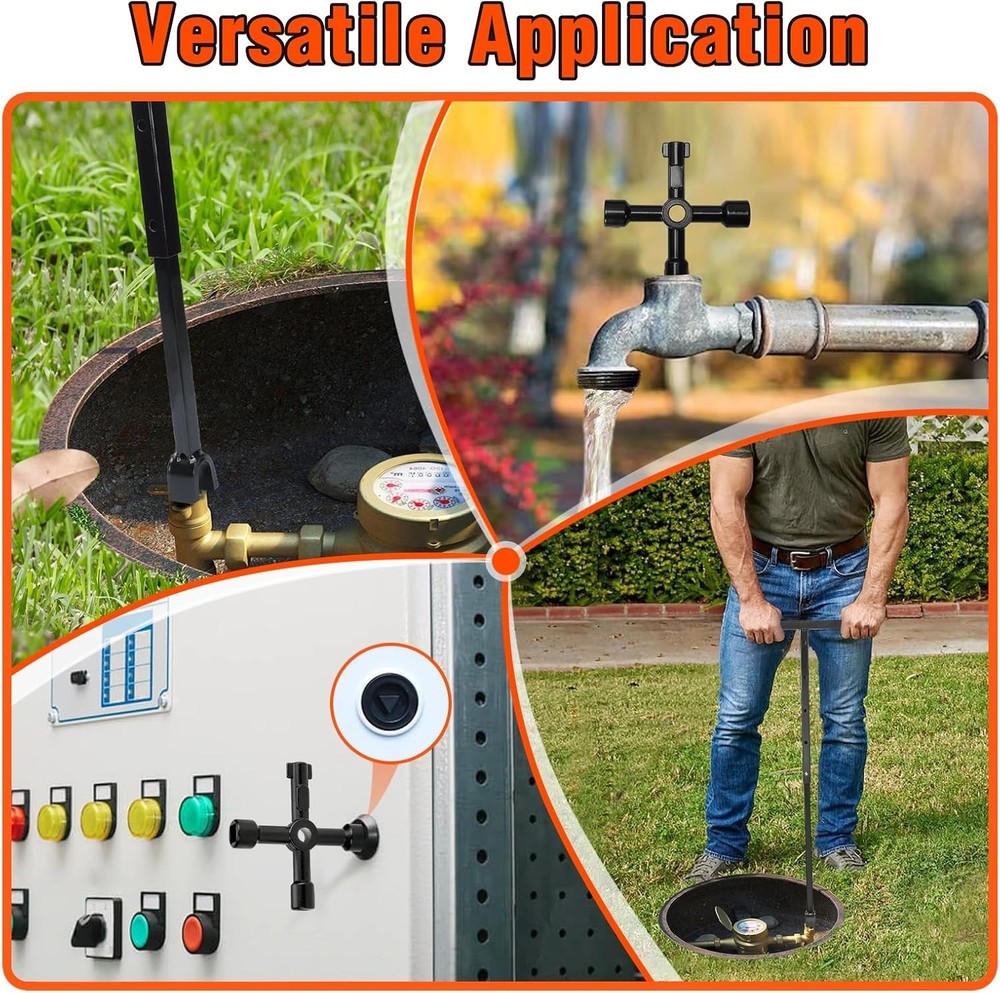 Heavy Duty Water Shut Off Tool - Adjustable Length
