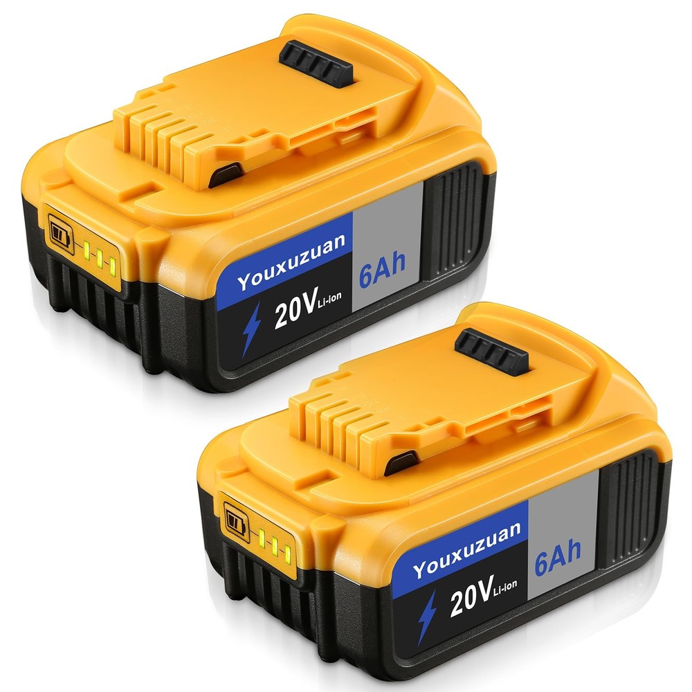 6 Ah Replacement for 20 Volt Battery Replacement Compatible with 20V MAX Batt...