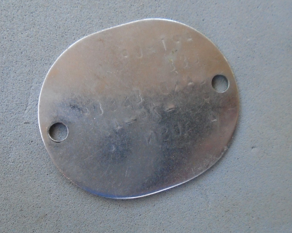 US Navy dog tag