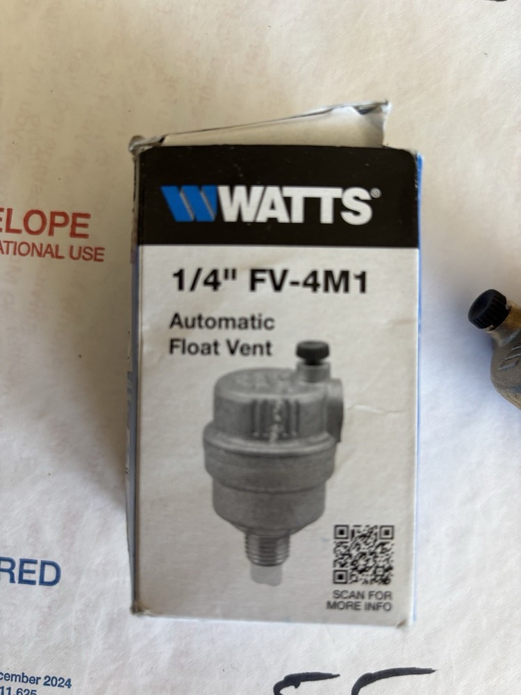 NEW Watts 0590716 1/4" FV-4M1 Automatic Float Vent