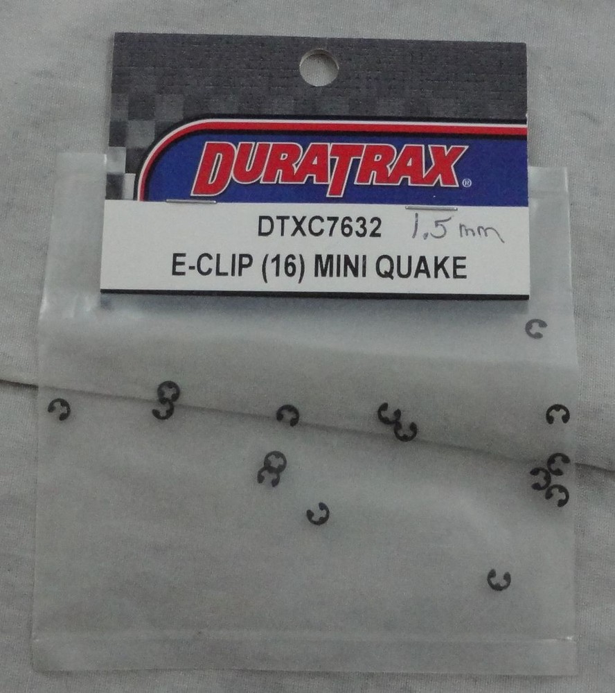 Duratrax Mini Quake 1.5mm E-Clips (15pcs) DTXC7632