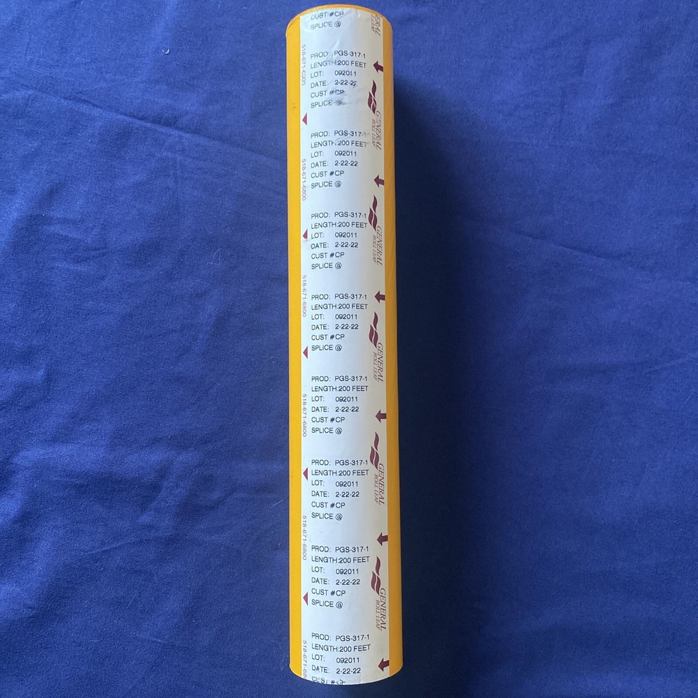 GENERAL ROLL LEAF, PROD: PGS-317-1 / LENGTH: 200FT - YELLOW
