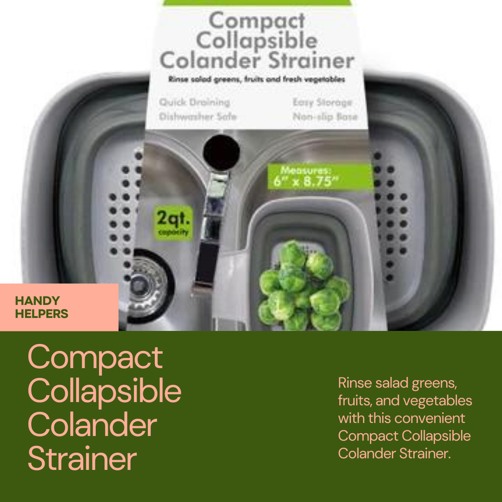 Compact Collapsible Colander Strainer