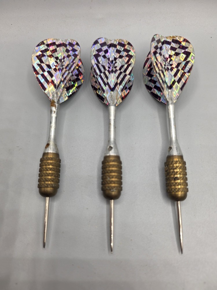 Vintage Mini Brass Darts With Flights