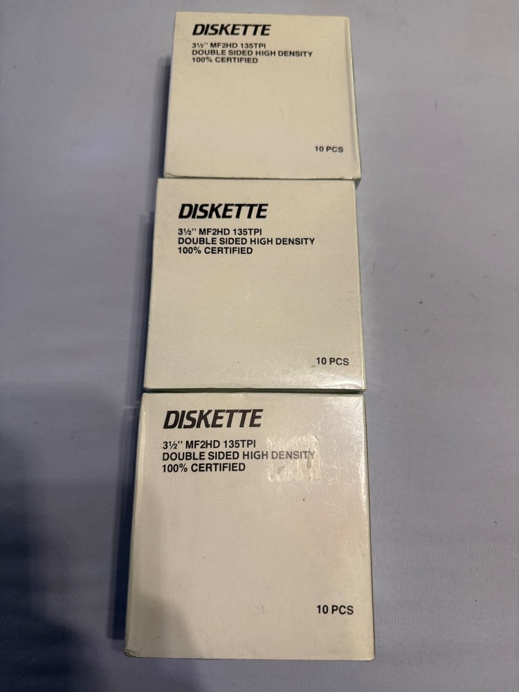 3 boxes - Diskette 3 1/2 MF2HD 135TPI double sided high density