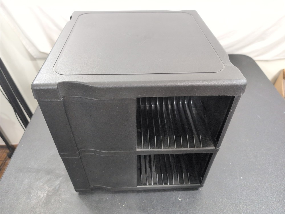 ALPHA CD storage holder case rack tower rotating carousel spinner HOLDS 96 CDs