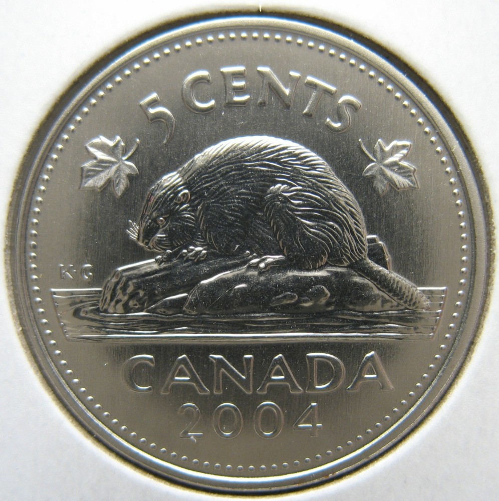Canada 2004-p 5-cent Beaver SPECIMEN Uncirculated