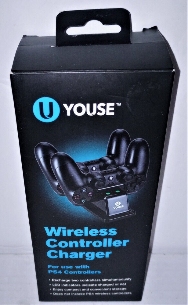 Wireless Controller Charger for Use w/ PS4 Controllers (U Youse) Tested / Works