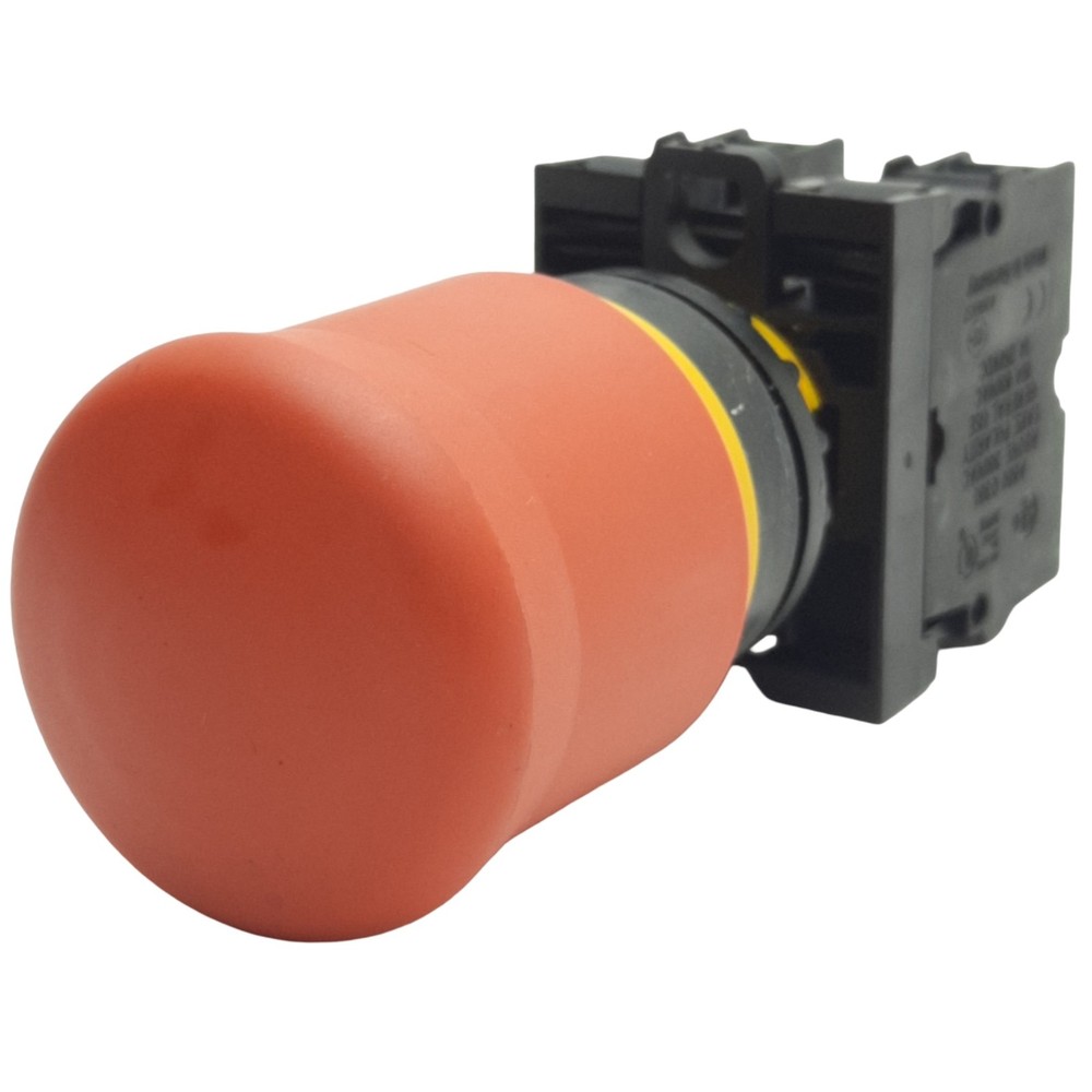 Eaton M22-PV-K02 Red Maintained E-Stop Push/Pull Button ø22.5mm, 2NC, 600VAC 10A