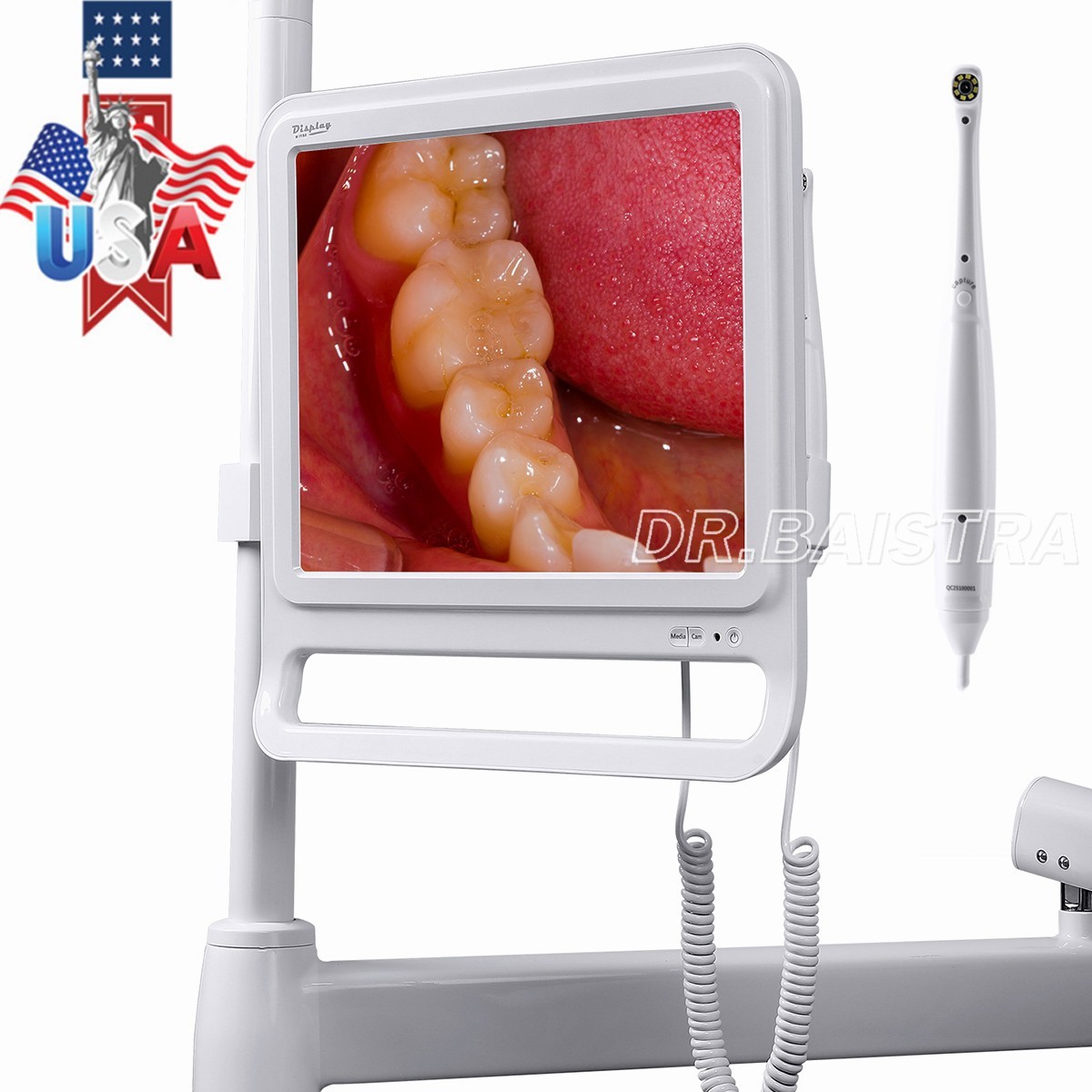 Dental Camera Wifi HD High-Definition Intraoral Camera 17" Digital LCD Monitor