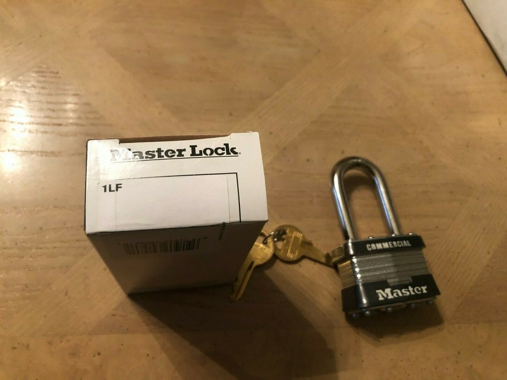 1- MASTER LOCK 1LF KEYED DIFFERENT COMMERCIAL GRADE NIB