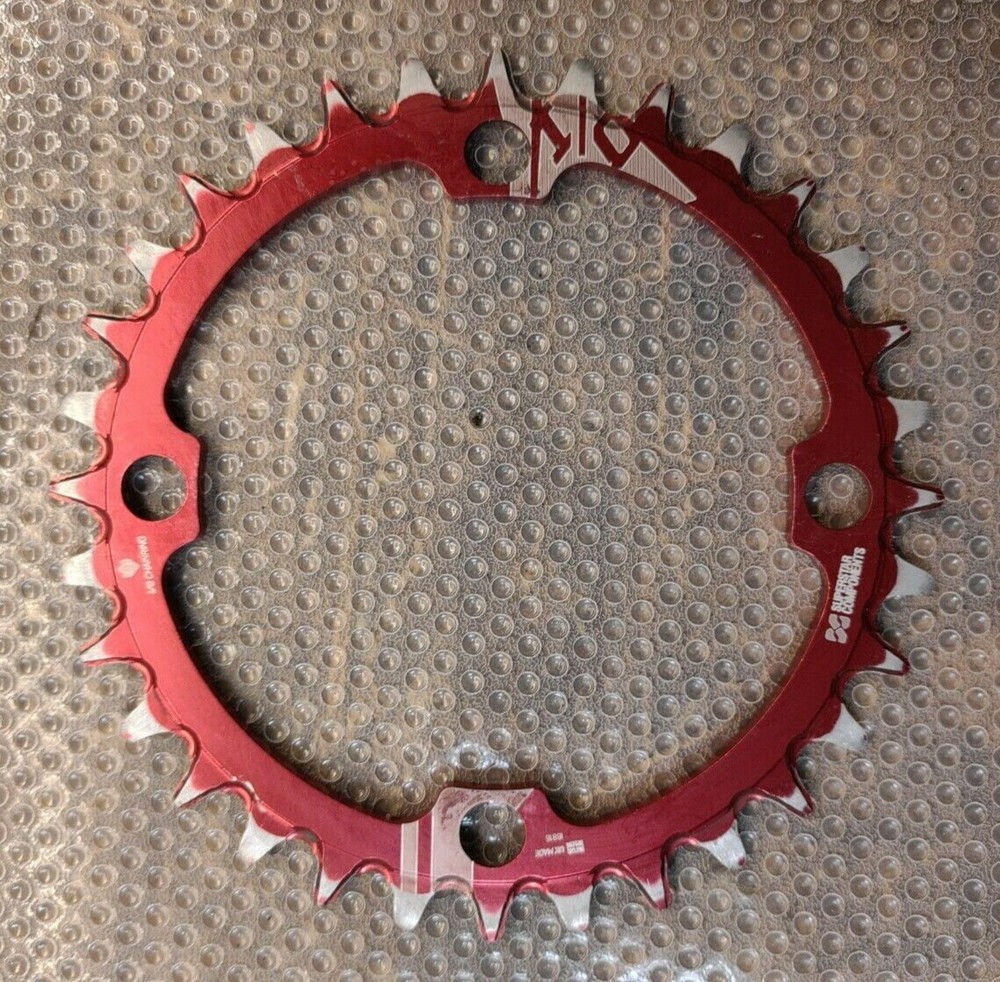 Superstar Components Raptor Chainring 32t 104 bcd Red