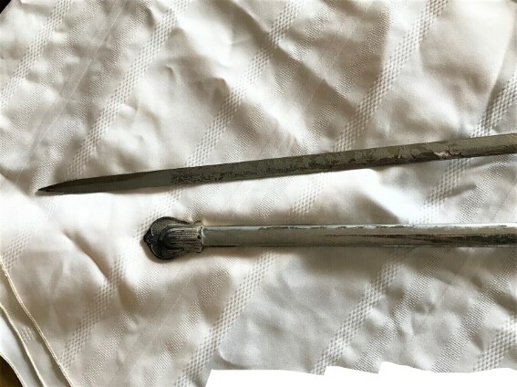 FRATERNAL LODGE SWORD & SCABBARD CIRCA 1870'S