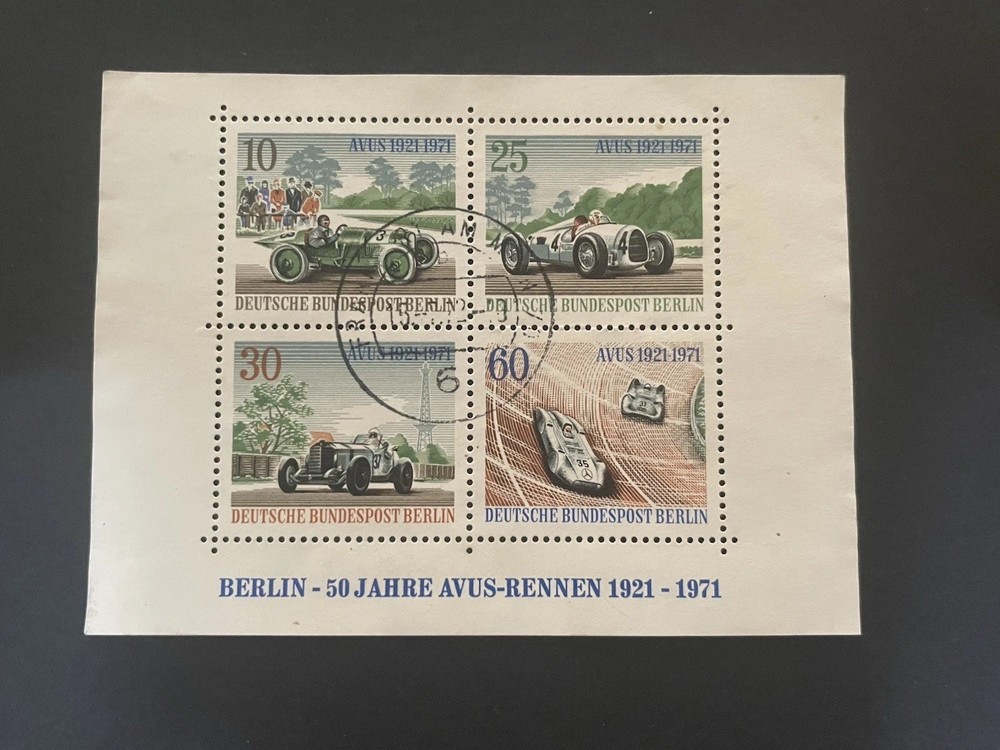 Berlin Minisheet Used.