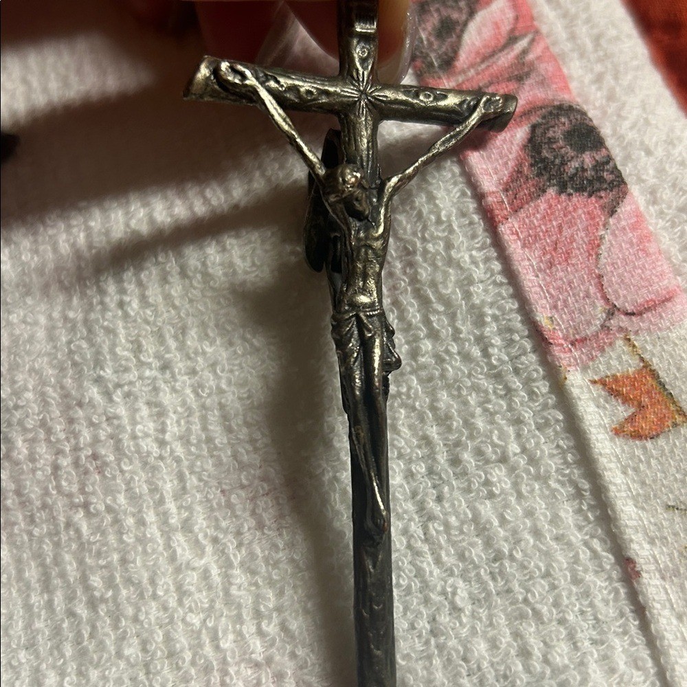 Antique-Style Silver Cross Clamp Set