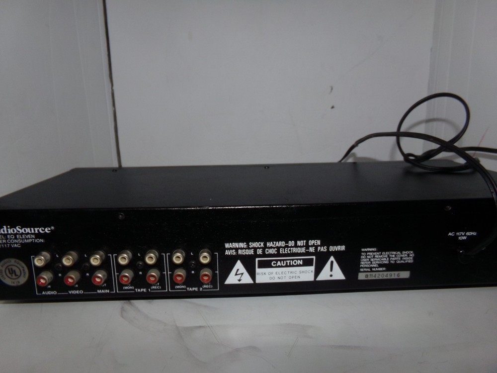 Vintage 1990s AUDIO SOURCE EQ Eleven Stereo Graphic Equalizer Spectrum Analyzer