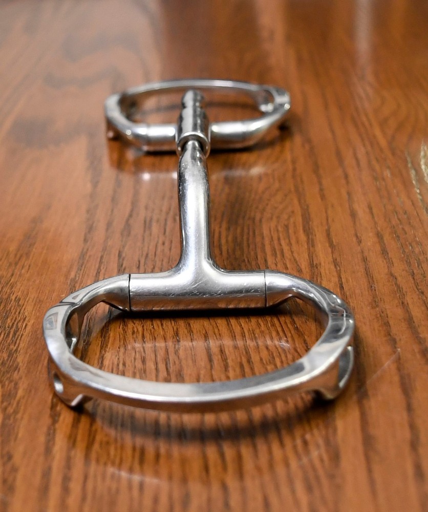 Myler, eggbutt bit w/ hooks, 5.25”