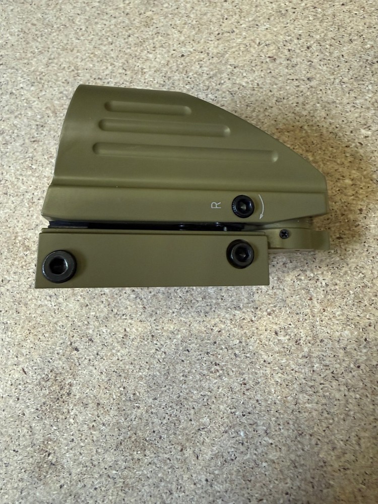 dagger defense ddht red/green dot reflex sight tan multiple reticles