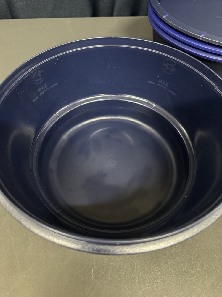 Tupperware Smart Multi-Cooker Microwave Steamer Cooker Blue SEE DESCRIPTION