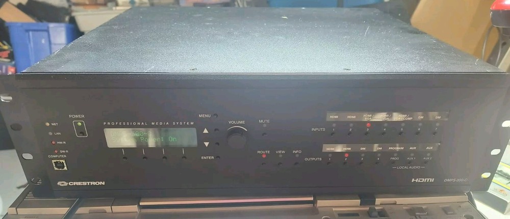 Crestron DMPS-300-C AV 7x4 Matrix Switch. Professional Presentation System Works