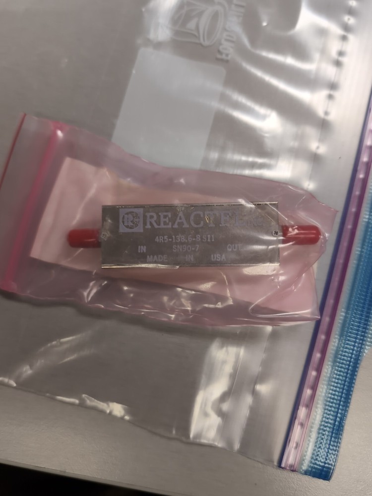 REACTEL 4R5-138.6-8 S11 LOWPASS FILTER