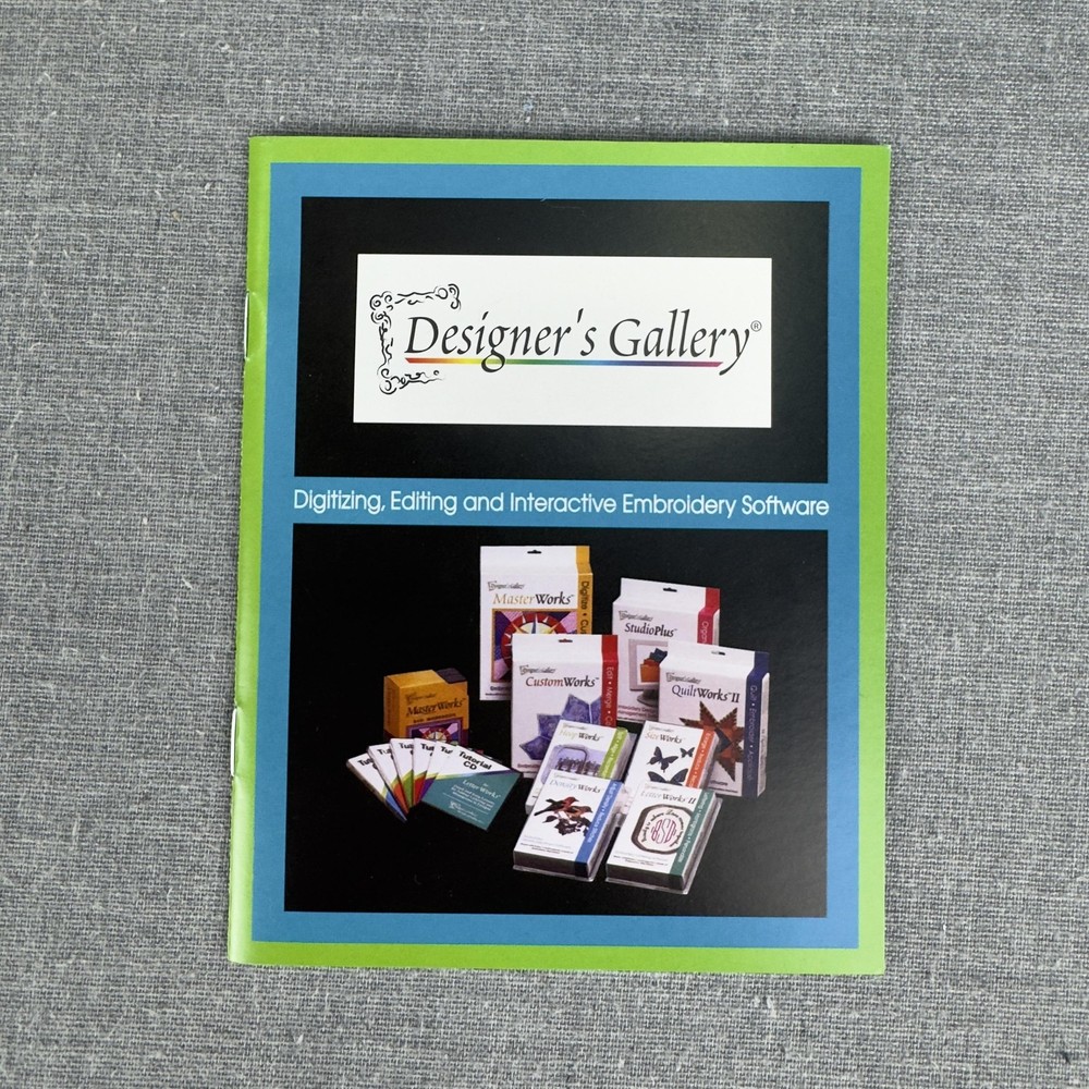 Designer's Gallery MasterWorks lite Embroidery Digitizing Software Windows CD