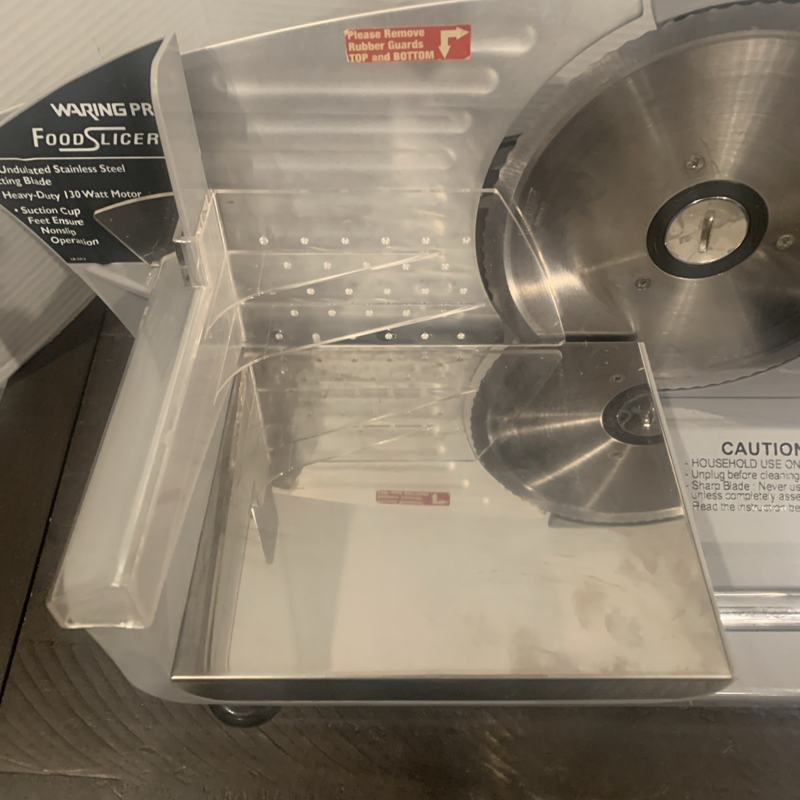 Waring Pro FS150 Professional Electric Food Slicer Premium Coated Steel Aluminum