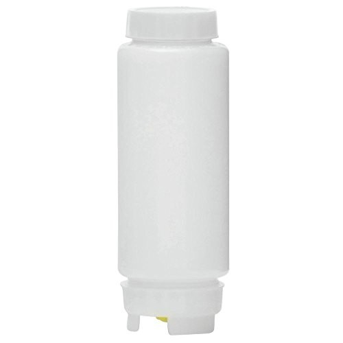 12 oz White Plastic FIFO Bottle