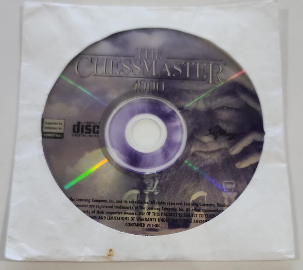 VINTAGE THE CHESSMASTER 4000 CD WINDOWS 98 WINDOWS 95 1998