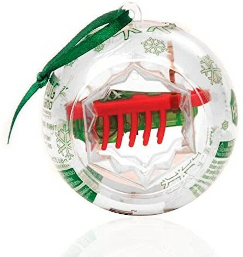 Hexbug Nano Reindeer Antlers RED Legs GREEN Body Hex Bug Rudolph Xmas Ornament