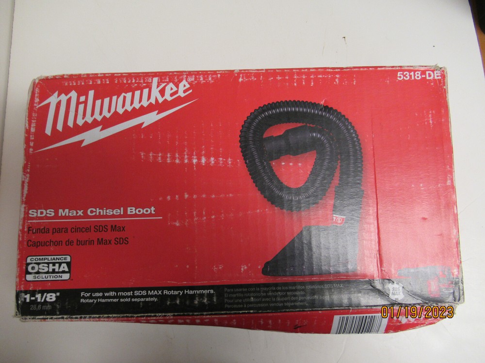 Milwaukee 5318-DE SDS Max Chisel Boot with Hose Clip Adapter