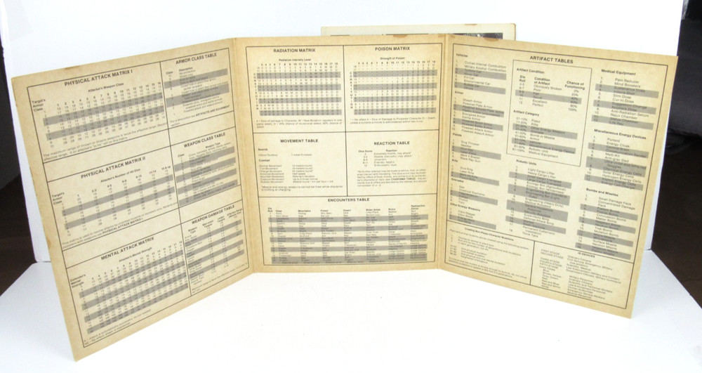 Gamma World Referee's Screen & Mini-Module 1981 TSR6501 Original