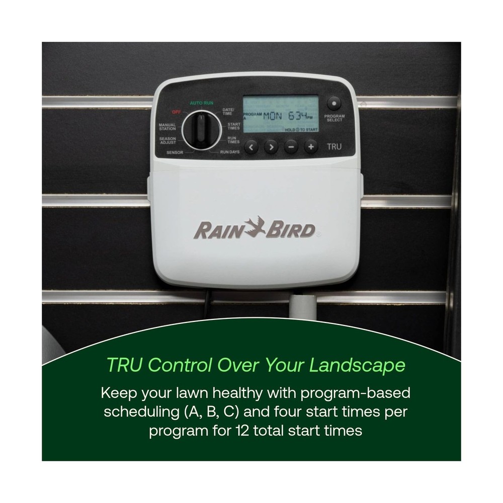 Rain Bird TRU6I Program-Based Indoor Irrigation Controller/Timer, WiFi Ready,...