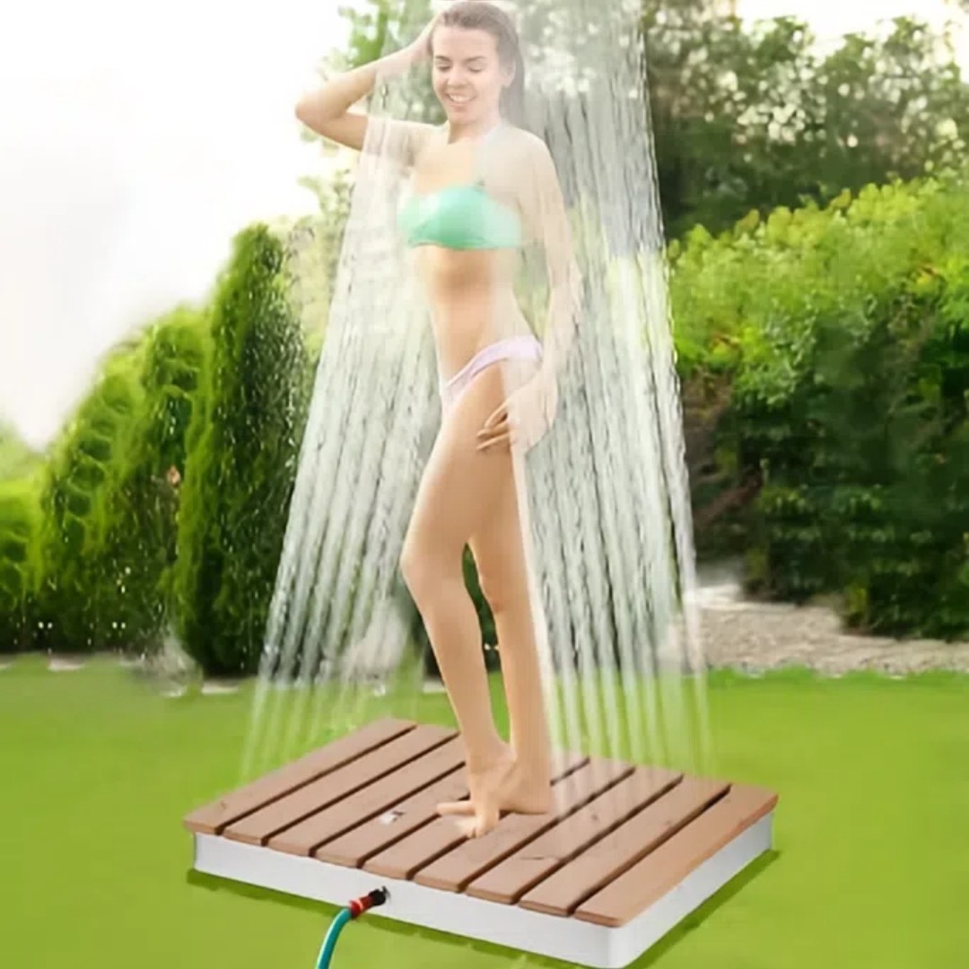 Outdoor shower pool garden shower with casters portable camping shower outdoor