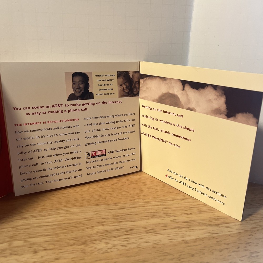 VINTAGE AT&T Worldnet Service Software CD Internet Explorer Version Mac, IBM