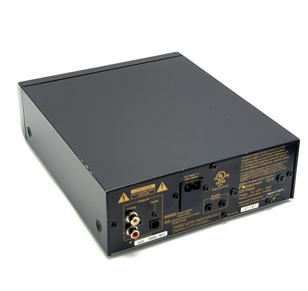 Nakamichi CD Player model CD-5 **Read Description**