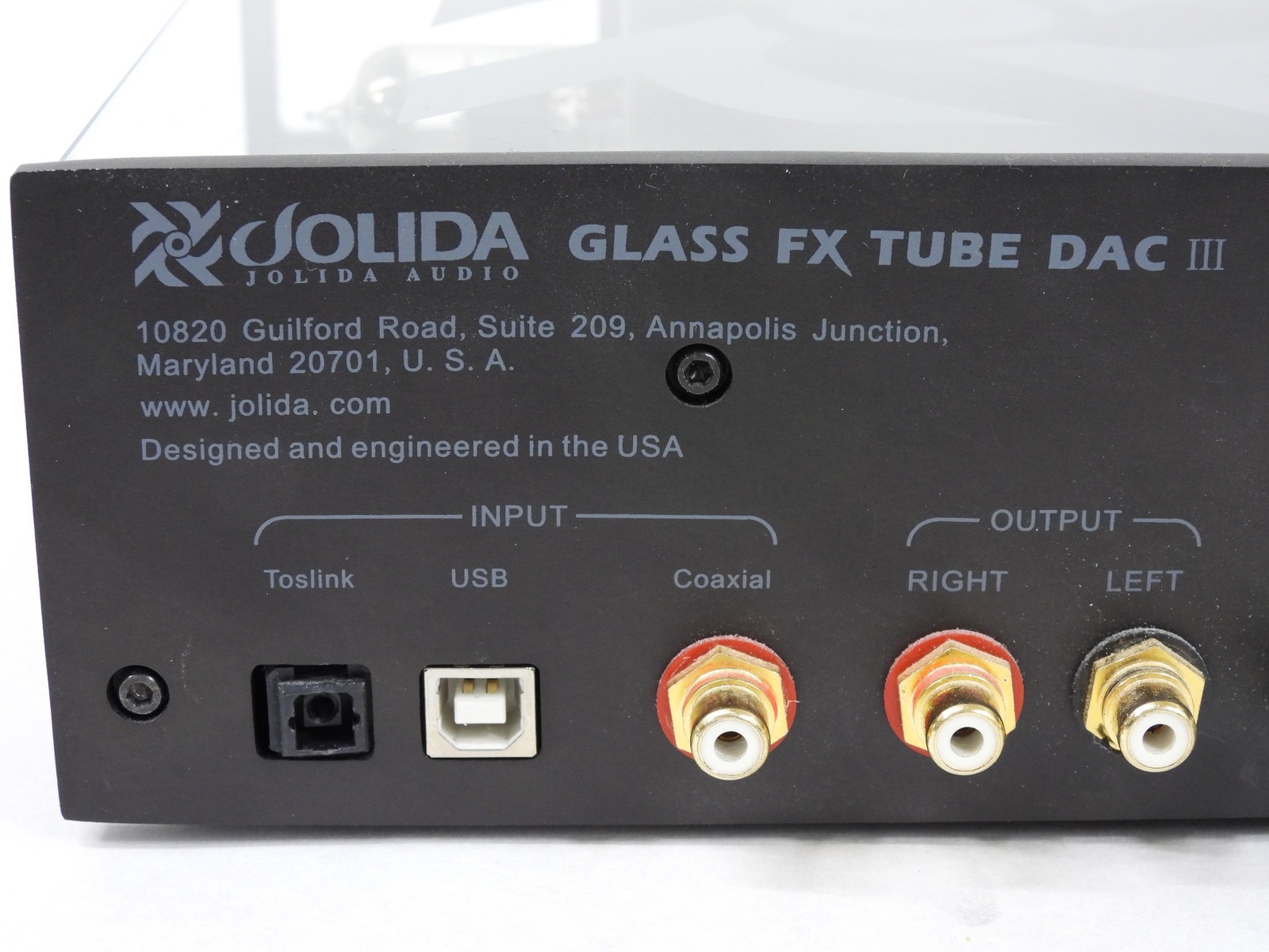 Jolida Glass FX Tube DAC III V3 High Fidelity D/A Converter (very nice)