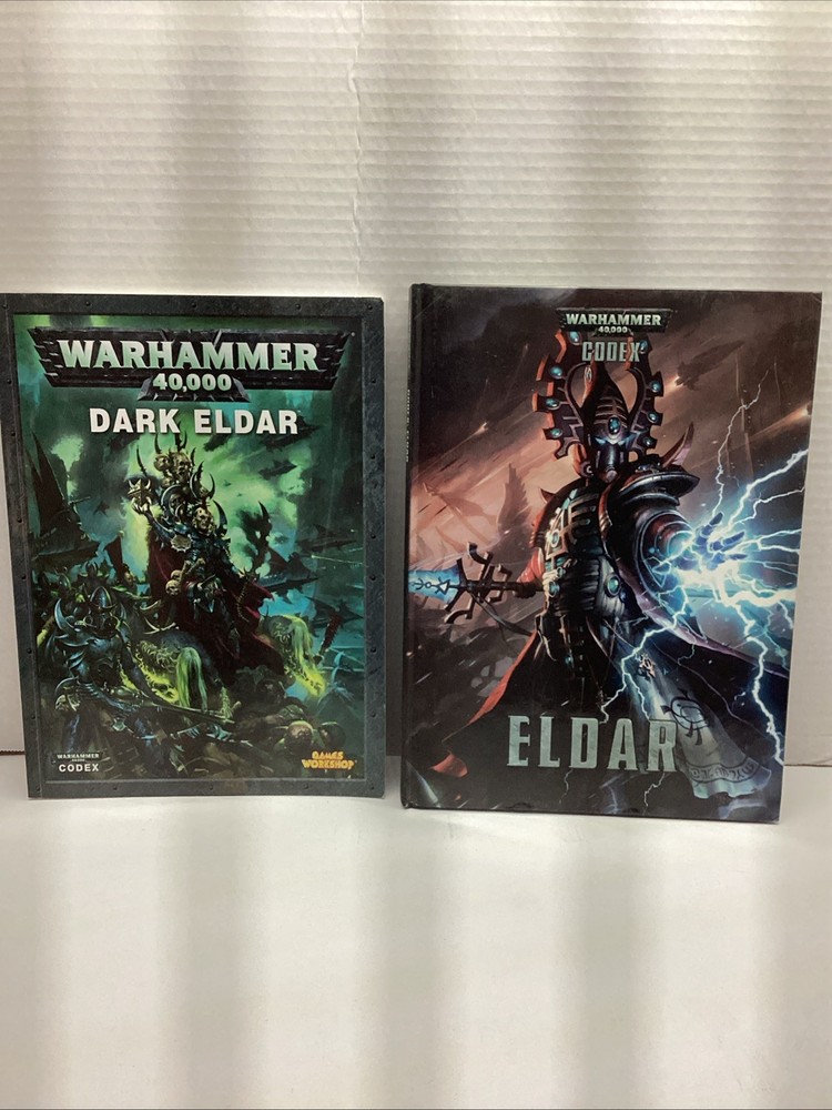 Books Warhammer 40,000 Dark Eldar Softback & Eldar Hardback Nice Condition