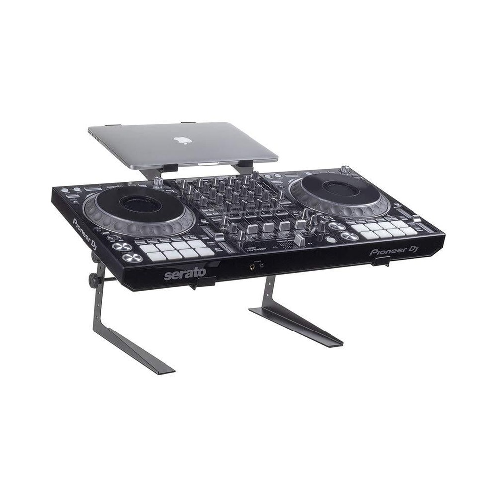 Headliner Covina Portable Dual DJ Controller Stand; Adjustable-Durable DJ Stand