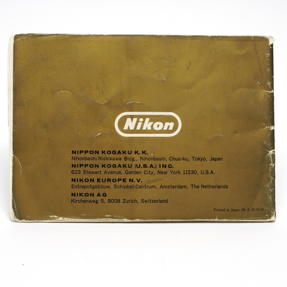 Nikon Nikomat FTN Instruction Manual