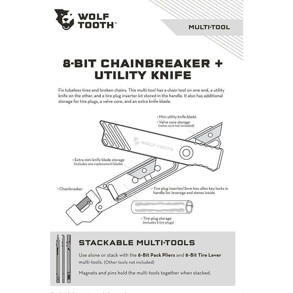 8-Bit Chainbreaker + Utility Knife Multi-Tool