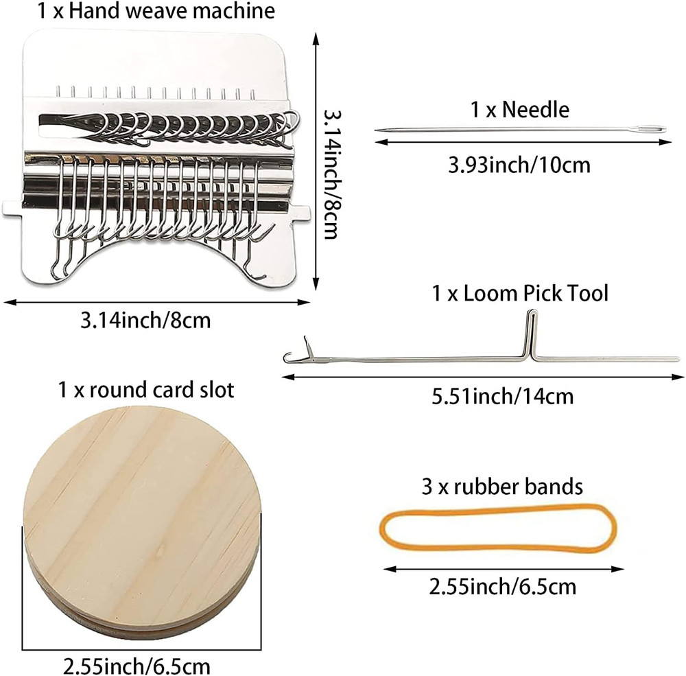 Small Loom Speedweve Type Weave Tool,Darning Loom Quickly Mini Mending Convenien