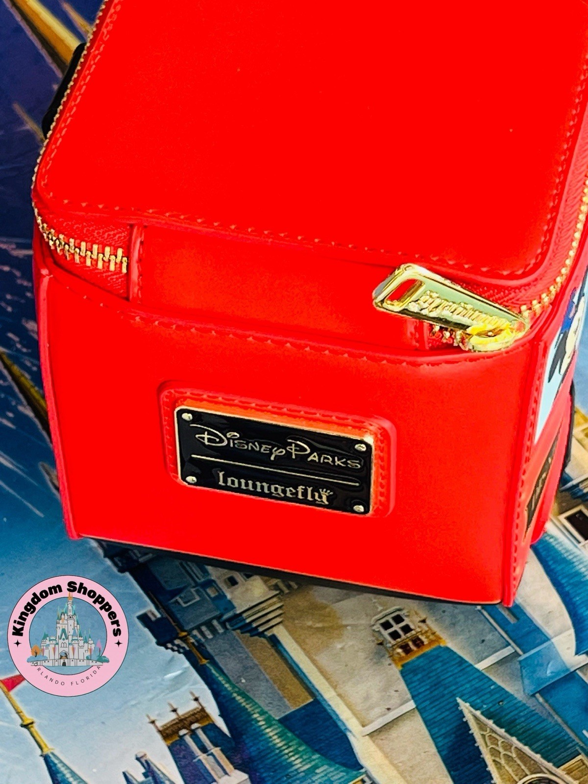 2026 Disney Parks Loungefly Railroad Train Mickey Minnie Mouse Crossbody Bag New