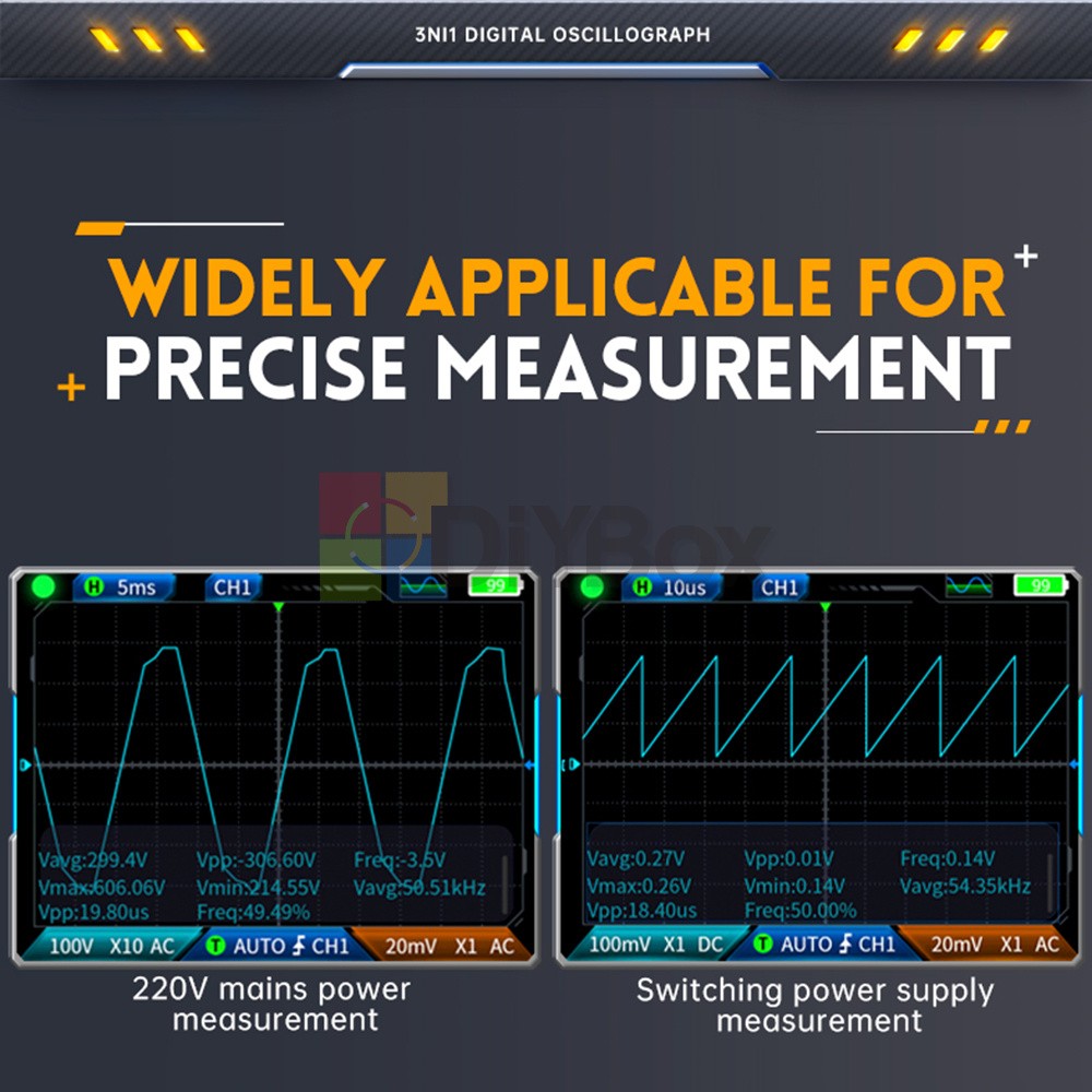 FNIRSI 2C23T Handheld Digital Oscilloscope /Multimeter Function Signal Generator